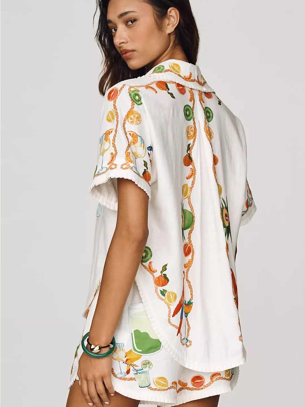 Biricutico shirt Farm Rio x Anthropologie size Large NEW - Picture 17 of 17